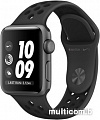 Умные часы Apple Watch Nike+ 38 мм (алюминий серый космос/антрацитовый, черный)