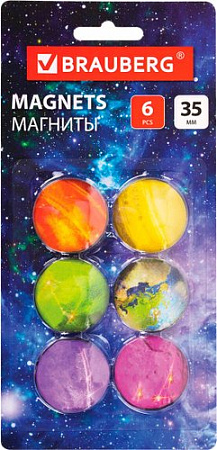 Набор магнитов BRAUBERG 272517 (6 шт)