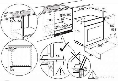 Электрический духовой шкаф Electrolux EOF8H39H