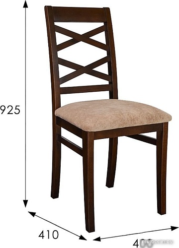 Стул Мебелик Араго (орех/капучино)