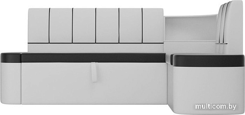 Угловой диван Mebelico Тефида 107539 (правый, черный/белый)