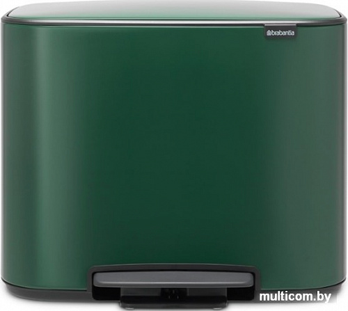Brabantia Bo Pedal Bin 11л + 23л (зеленая сосна)