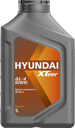 Трансмиссионное масло Hyundai Xteer Gear Oil-4 80W-90 1л