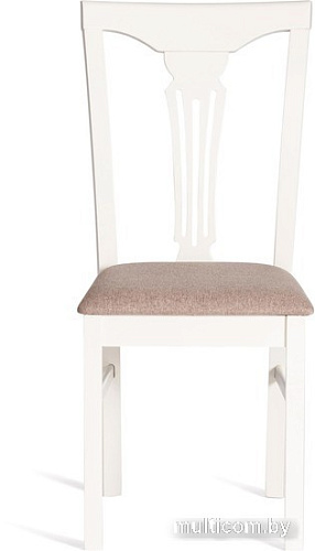 Стул TetChair Hermes 43x49x94 (дерево гевея/Ivory White/ткань серый)