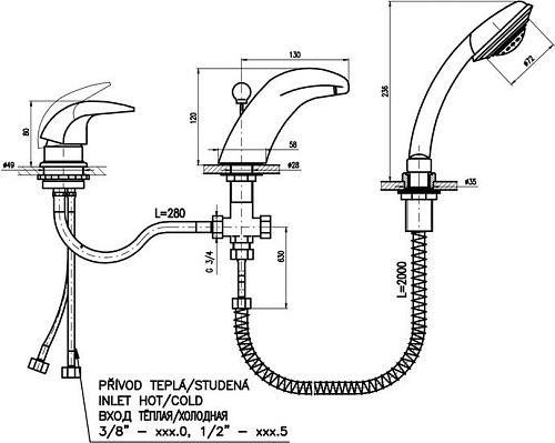 Смеситель Slezak RAV Миссисипи MS071.5S