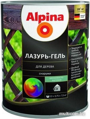 Пропитка Alpina Лазурь-гель 750 мл (бесцветный)