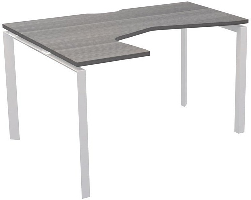 Стол Программа Техно Аргентум-МП НТМП.П-040 левый (лиственница/белый)