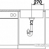 Кухонная мойка Blanco Zerox 500-IF Durinox (без клапана-автомата)