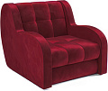 Кресло-кровать Мебель-АРС Аккордеон Барон (бархат, красный Star Velvet 3 Dark Red)