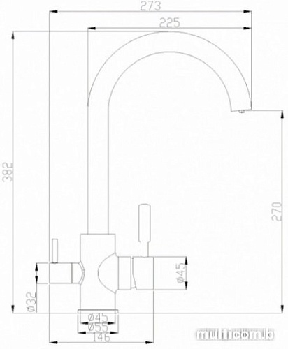Смеситель ZorG SH 713 SATIN