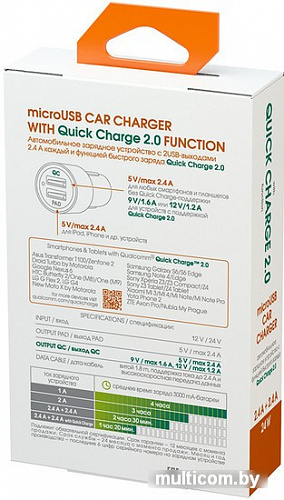 Зарядное устройство InterStep IS-CC-MICROQCRT-000B201