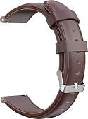 Ремешок Rumi кожаный Slim 20 мм (коричневый)