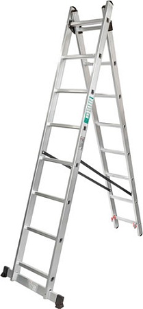 Лестница-стремянка ForceKraft BL-E214 (2x14 ступеней)