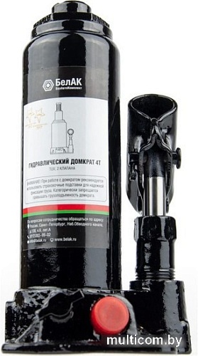 Бутылочный домкрат БелАК БАК.00028 4т