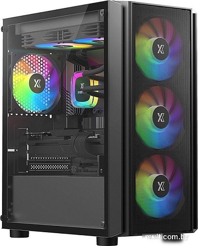 Корпус XASTRA A402M 4FRGB (черный)