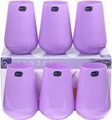 Набор стаканов для воды и напитков Bohemia Crystal Sandra Purple 23013/D5124/380