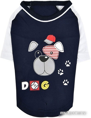 Футболка Puppia Sniffer PAUA-TS1807-NY-M (M, синий)