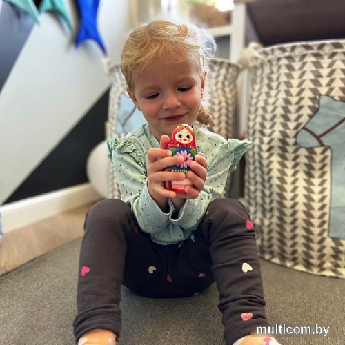 Развивающая игра Брестская Матрешка В зеленом сарафане и красном платке (набор 5 шт)