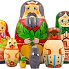 Развивающая игра Брестская Матрешка Русская народная сказка Репка (набор 7 шт)