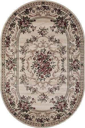 Ковер для жилой комнаты Merinos Colizey D057-OVAL-CREAM (1х2)