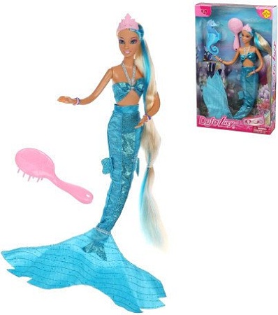 Кукла Defa Lucy Русалка 8225 (голубой)