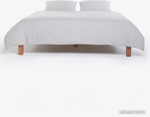 Постельное белье GoodNight Pure Страйп-сатин 1.5сп 417432 (светло-серый)