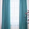 Комплект штор Decoretto Нубук НЯБ-K28 4.5x2.7 м (бирюзовый, 2 шт)