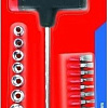 Набор торцевых головок и бит TopTools A-39D385 21 предмет