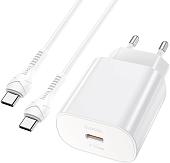 Сетевое зарядное Hoco N22 Jetta Type-C (белый)