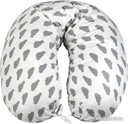 Подушка для беременных Amarobaby Облака AMARO-4001-OS (серый)