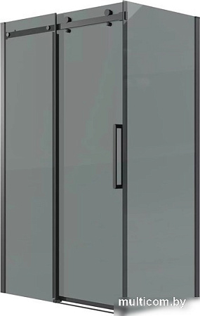 Душевой уголок Grossman Classic 110x80x195 120.K33.04.1180.21.10 (черный матовый/тонированное стекло)