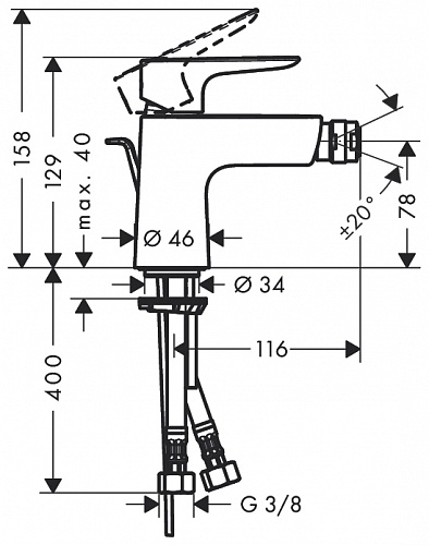 Смеситель Hansgrohe Talis E 71720000
