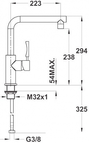 Смеситель TEKA INX 914 (хром)