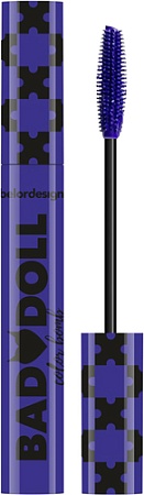 Тушь для ресниц Belor Design Bad Doll цветная объемная (фиолетовый)