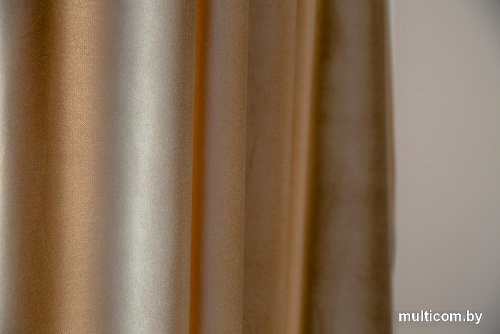 Комплект штор Decoretto Бархат премиум БП-К7 1.65x2.5 м (бежевый, 2 шт)