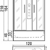 Душевая кабина River Dunay 120/90/46 TH R