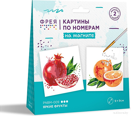 Картина по номерам ФРЕЯ Яркие фрукты PNBM-009