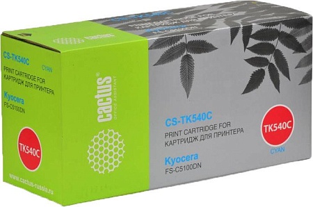 Картридж CACTUS CS-TK540C (аналог Kyocera TK-540 Cyan)