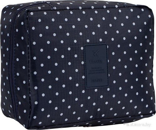 Косметичка Sima-Land Горошек. На молнии 7081522 (темно-синий)
