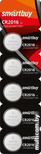 Батарейки SmartBuy Lithium CR2016 5 шт. SBBL-2016-5B