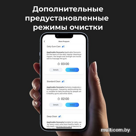 Электрическая зубная щетка AENO DB1S (3 насадки, белый)