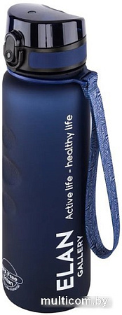 Бутылка для воды Elan Gallery Style Matte 1л 280145 (темно-синий)