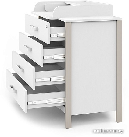 Комод Атон Мебель Felix (белый/кашемир)