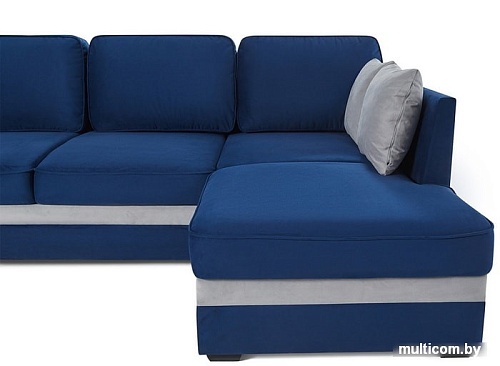 Угловой диван PirroGroup Консул угловой (правый, велюр, velvet blue)