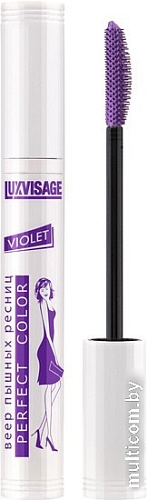 Тушь для ресниц Lux Visage Perfect Color Веер Пышных Ресниц Violet (8 г)