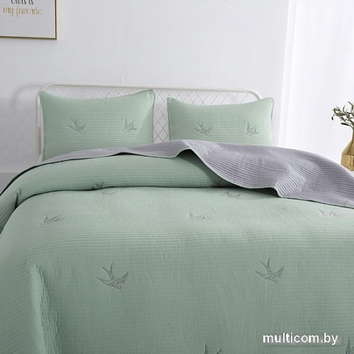 Набор текстиля для спальни Sofi De MarkO Жаклин 230х250 Пок-Жк-230х250з (зеленый)