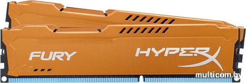 Оперативная память Kingston HyperX Fury Blue 2x8GB KIT DDR3 PC3-12800 (HX316C10FK2/16)