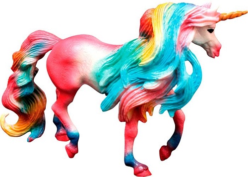 Фигурка Masai Mara Мир фэнтези. Розовый единорог с длинной цветной гривой MM206-433