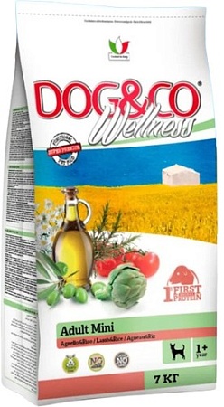 Сухой корм для собак Dog&Co Wellness Adult Mini Lamb&Rice 7 кг