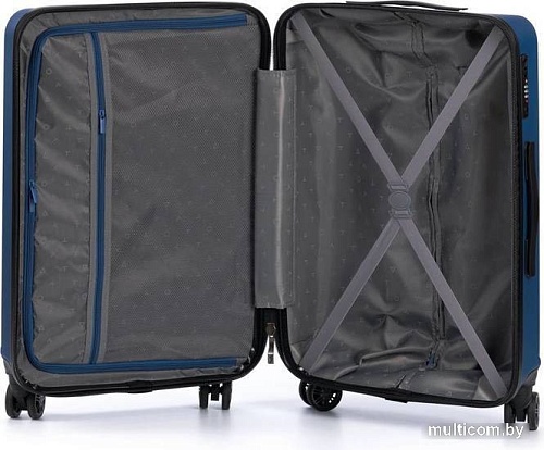 Чемодан-спиннер Torber Caspian T2055M 68 см (темно-синий)